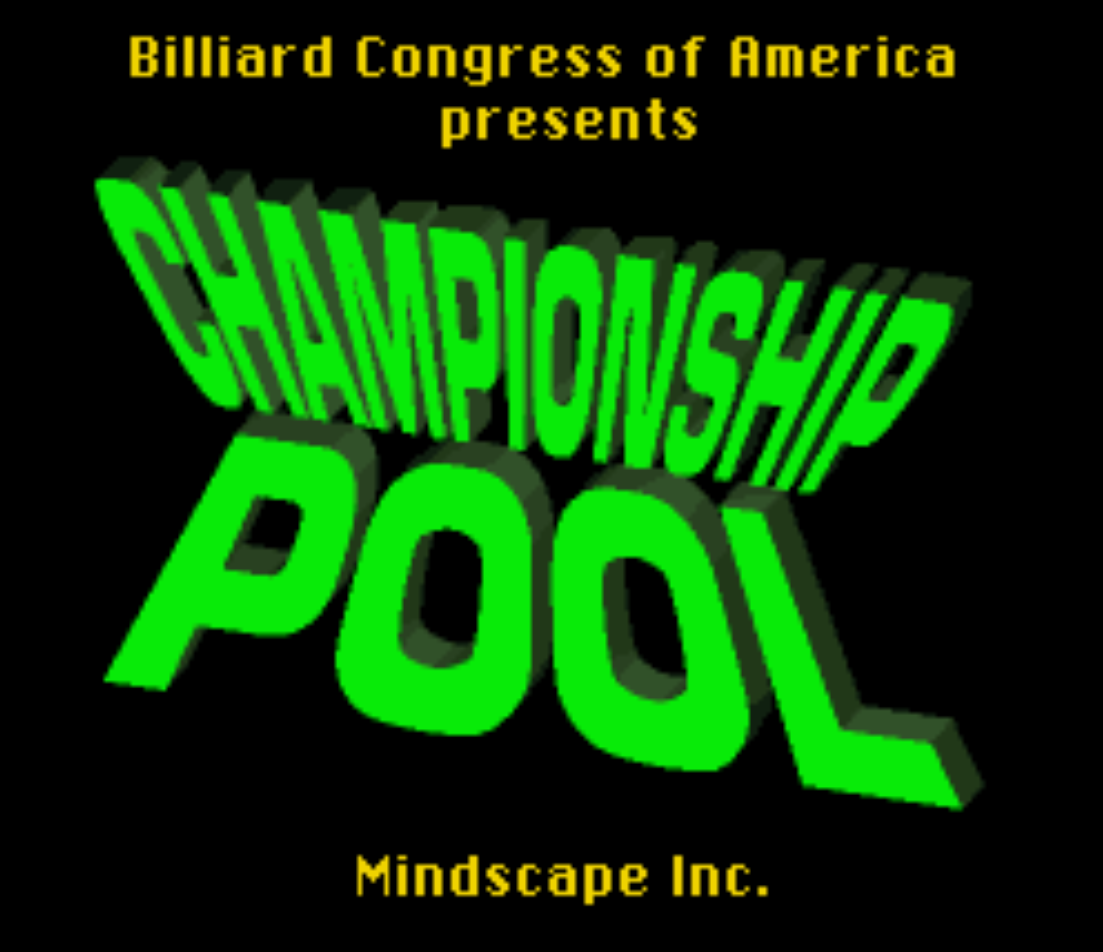 Championship Pool Title Screen